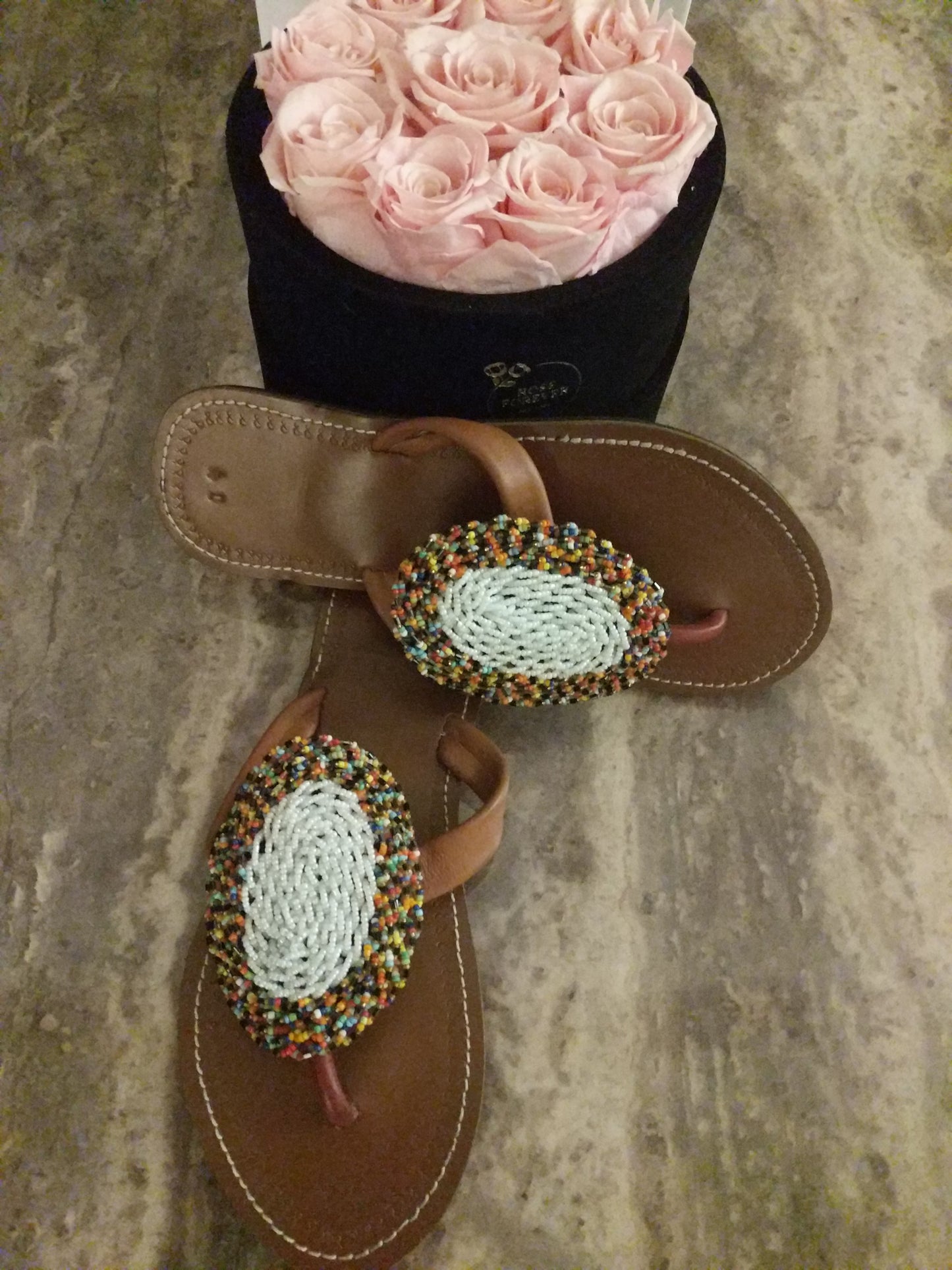 Handmade Leather Sandal - Ayo-Ni Ankara beautiful-handmade-leather-sandals-in-brown,