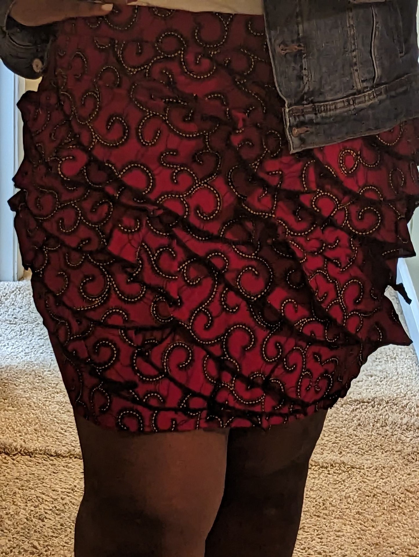 Biola Ankara Skirt with a flair 🌹